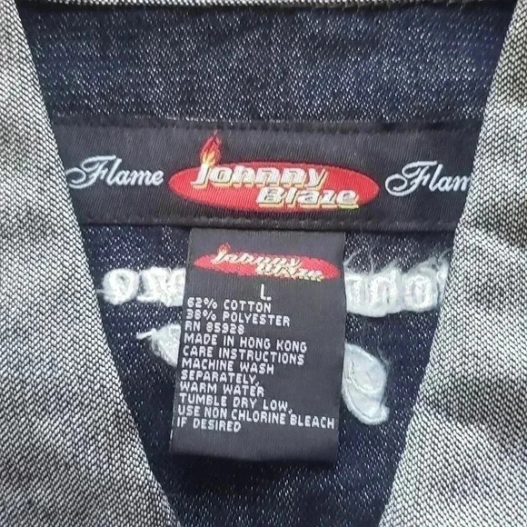 Johnny blaze flame jacket womens size large - Picture 3 of 6